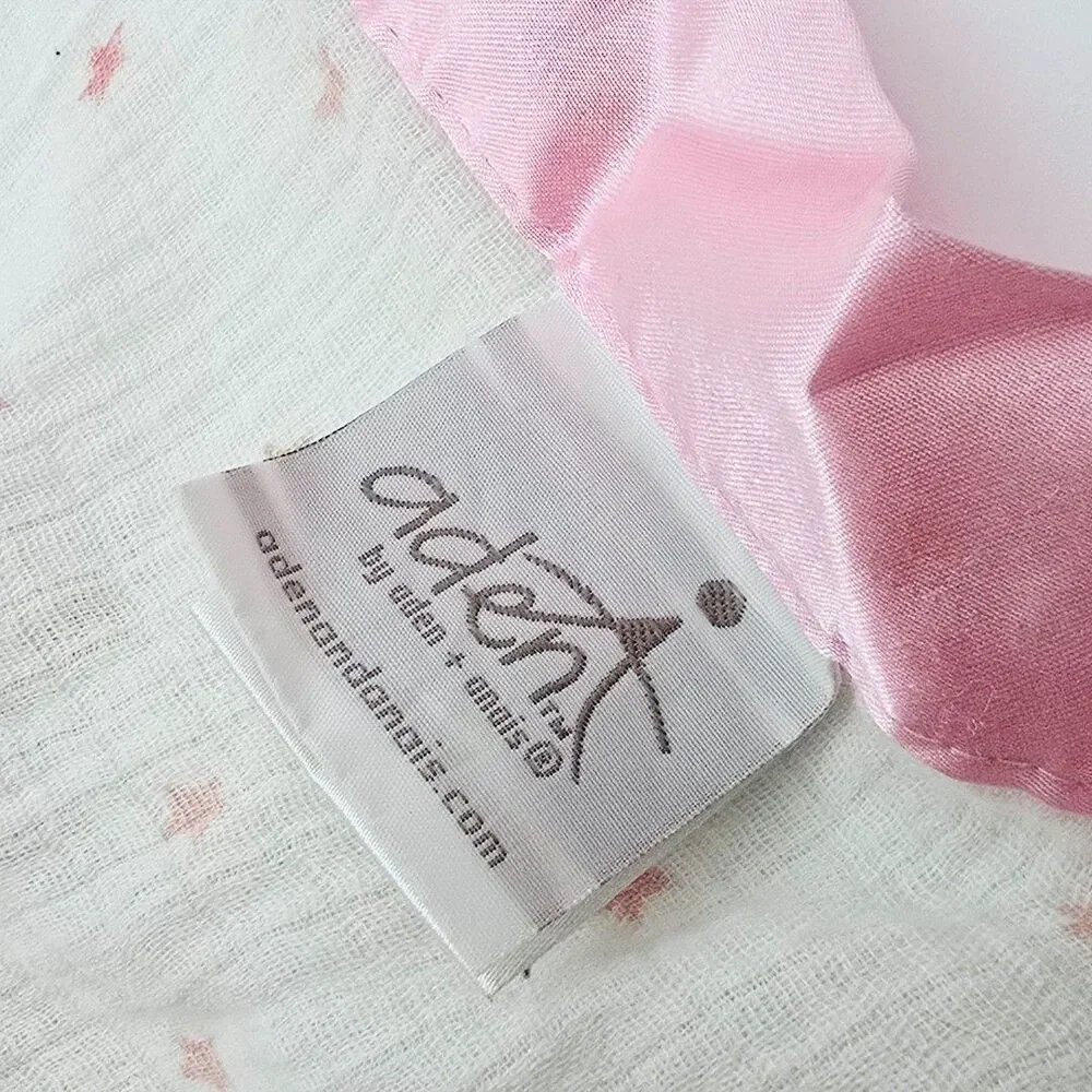 Aden Anais Bunny Lovey Musy Mate Pink Oh My Stars Security Blanket Muslin
